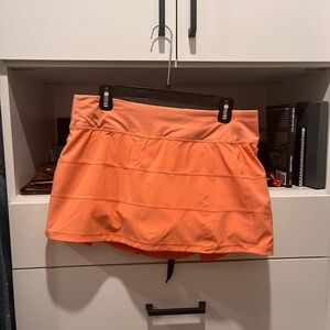 Lululemon Light Orange Tennis Skirt